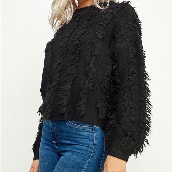 BLACK SWEATER - Picture 2 of 2